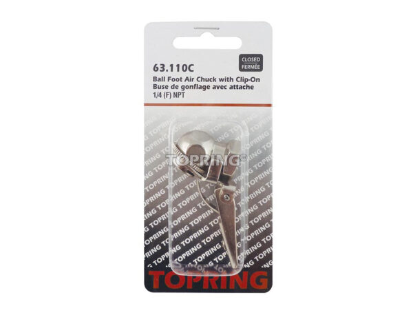 TOPRING 63.110C Air Chuck Ball Foot Clip-On 1/4(F)NPT-cl