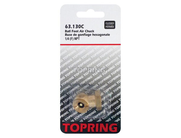 TOPRING 63.130C Air Chuck Hex Ball Foot 1/4(F)NPT-closed