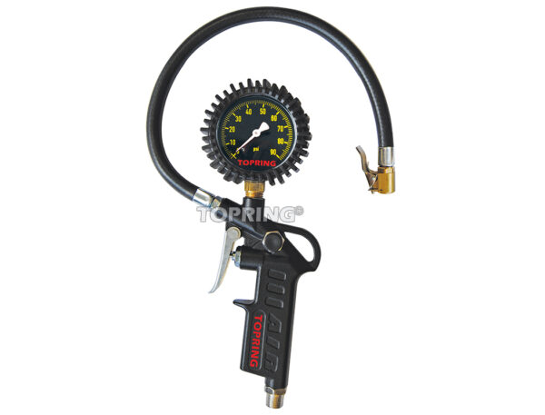 TOPRING 63.711 Inflator Pistol Lever/Clip-On 15" 0-90 PSI