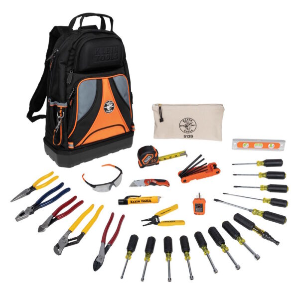 KLEIN TOOLS 80028 - 28pc Tool Kit w/ Backpack