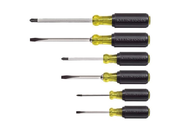 KLEIN TOOLS 85074 Screwdriver Set 6 Pieces Cushion Grip