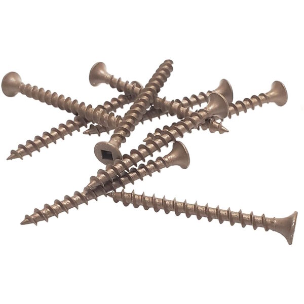 FITSFAST 939429 #8x1-3/4'' Brown Deck Screws 500/Jar