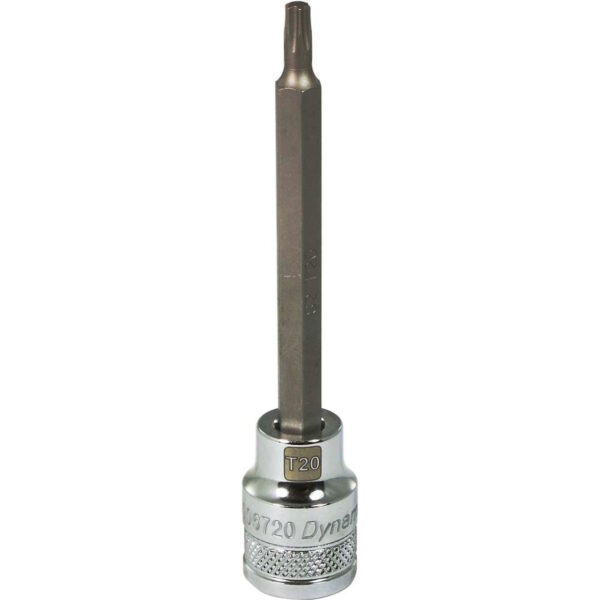 DYNAMIC TOOLS D006720 3/8" Drive Bit Socket 20 Torx Long