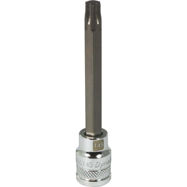 DYNAMIC TOOLS D006745 3/8" Drive Bit Socket 45 Torx Long