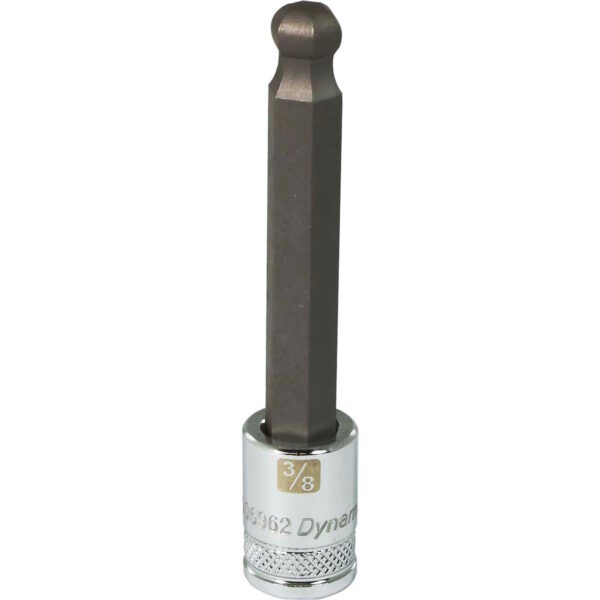 DYNAMIC TOOLS D006962 3/8" Drive Hex Bit Socket Ball Nose 3/8" Long