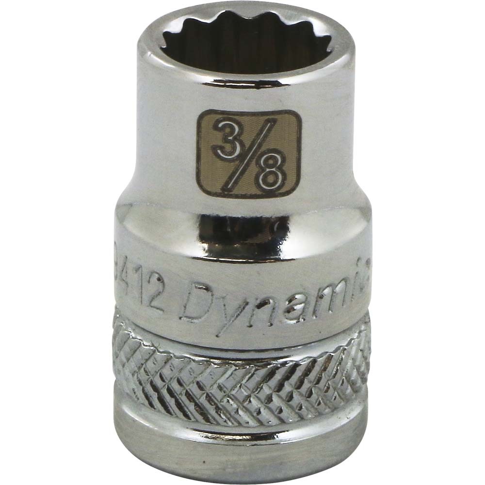DYNAMIC TOOLS D009412 3/8" Drive 12Pt 3/8" Chrome Socket - Image 2