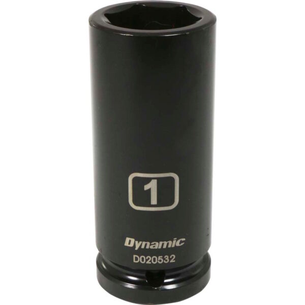 DYNAMIC TOOLS D020532 3/4" Drive 6Pt 1" Deep Impact Socket