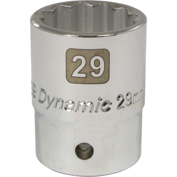 DYNAMIC TOOLS D022129 3/4" Drive 12pt 29mm Chrome Socket