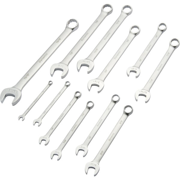 DYNAMIC TOOLS D074222 12 PC SAE Combination Wrench Set