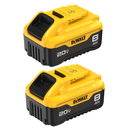 DEWALT DCB208-2 20V MAX 8.0Ah Battery 2-Pack