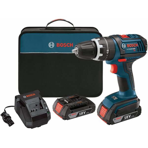 BOSCH DDS181-02 18V Li-Ion 1/2" Compact Tough Drill/Driver Kit