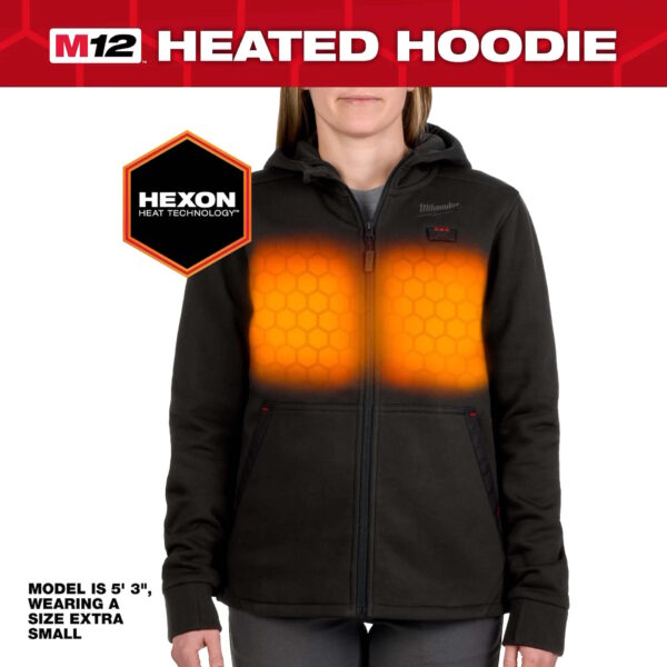 MILWAUKEE F200B-21L M12™ Women's Heated Hoodie - Black L