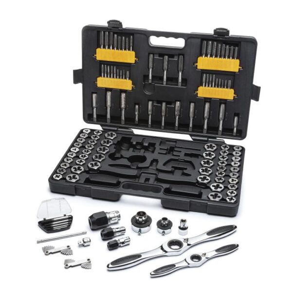 GEARWRENCH 114pc SAE/MM Ratcheting Tap & Die Set