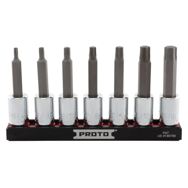 PROTO J4990R7SAE 7 pc 3/8" Drive Advanced Hex SKT SET - SAE