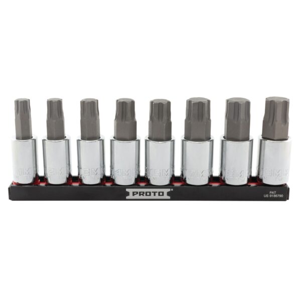 PROTO J5441R8MM 8 pc 1/2" DRIVE Advanced HEX SKT Set - MM
