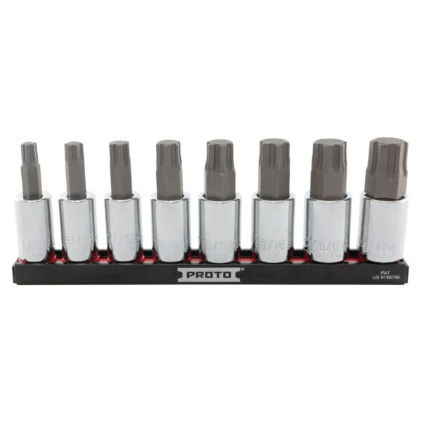 PROTO J5441R8SAE 8 pc 1/2" DRIVE Advanced HEX SKT Set - SAE