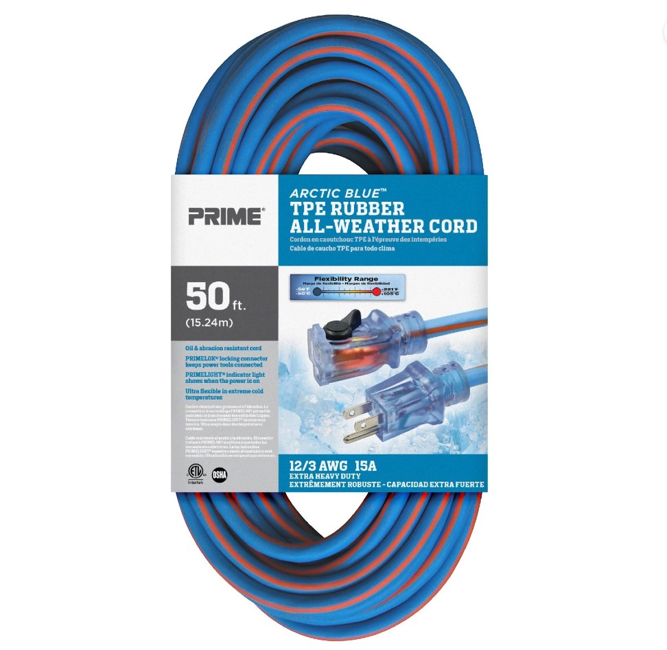 PRIME LT530830 Extension Cord 12/3 50 feet Long - Image 2