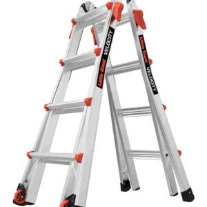 LITTLE GIANT Velocity 15417-303 9'-15' Alum Articulating Step/Extension Ladder