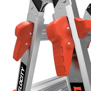 LITTLE GIANT Velocity 15417-303 9'-15' Alum Articulating Step/Extension Ladder - Image 4