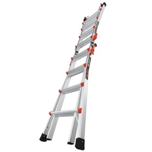 LITTLE GIANT Velocity 15417-303 9'-15' Alum Articulating Step/Extension Ladder - Image 6