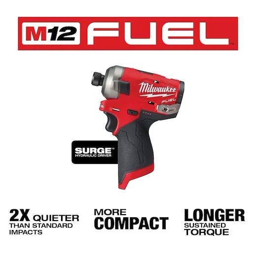 MILWAUKEE 2551-20 M12 Fuel Surge 1/4" Hex Hydraulic Driver (Tool Only) - Image 3