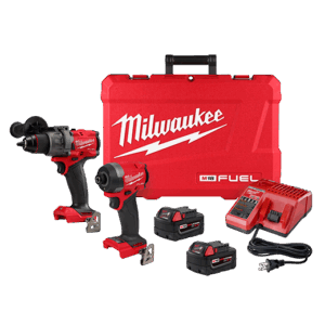 MILWAUKEE 3697-22 M18 Fuel 2Pc Hammer Drill/Impact Combo Kit (Gen 4)