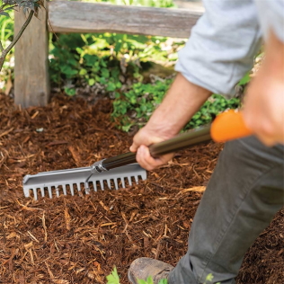 FISKERS 397940-5001 Pro Stick Garden, Concrete, Landscaping Rake - Image 6