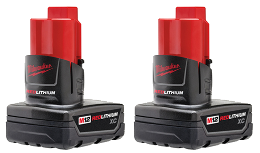 MILWAUKEE 48-11-2412 M12 RedLithium 3.0Ah Battery 2-Pack