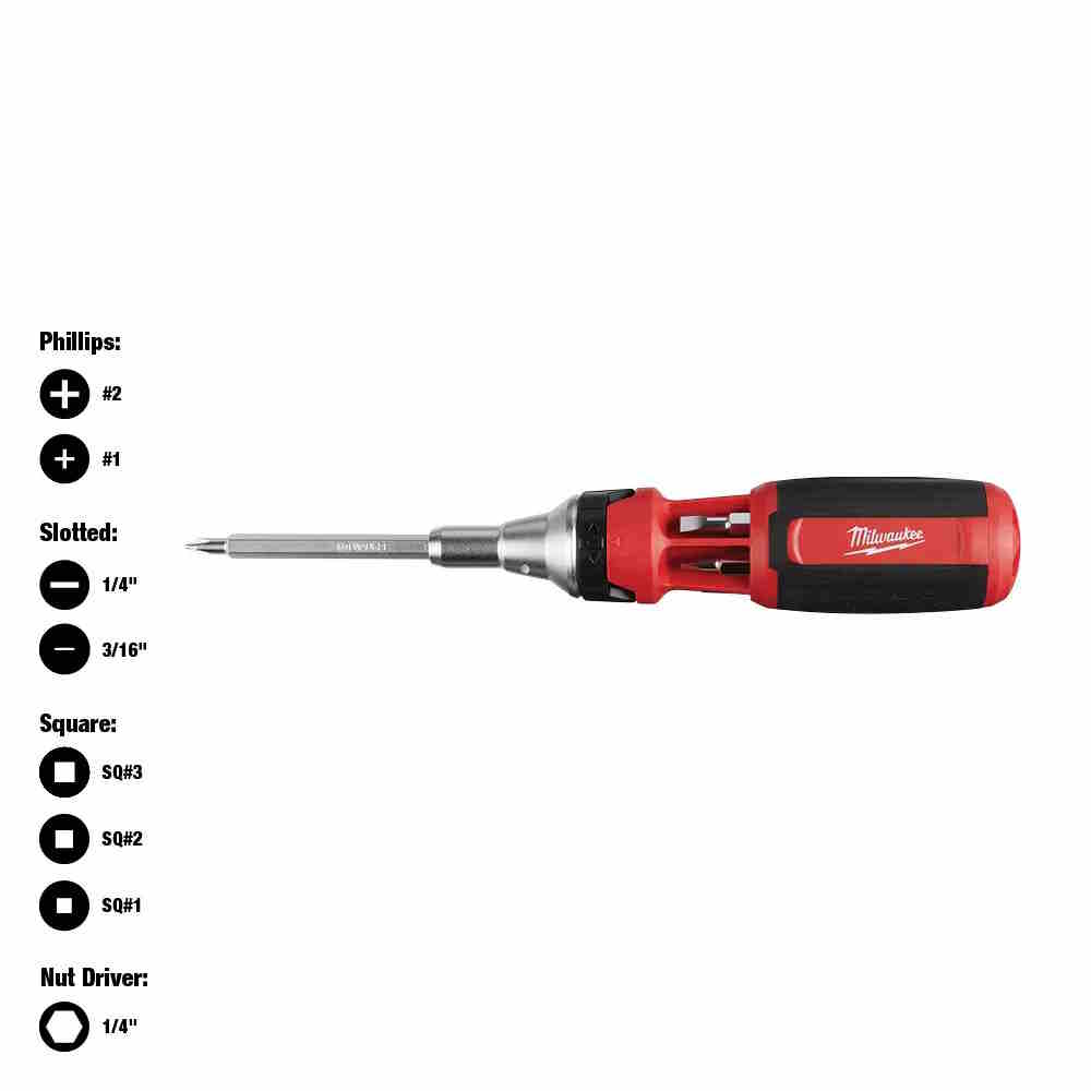 MILWAUKEE 48-22-2322 9 in 1 Ratcheting Screwdriwer - Image 3