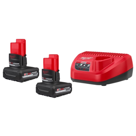 MILWAUKEE 48-59-2450P M12 Redlithium High Output 2x 5.0Ah Starter Kit