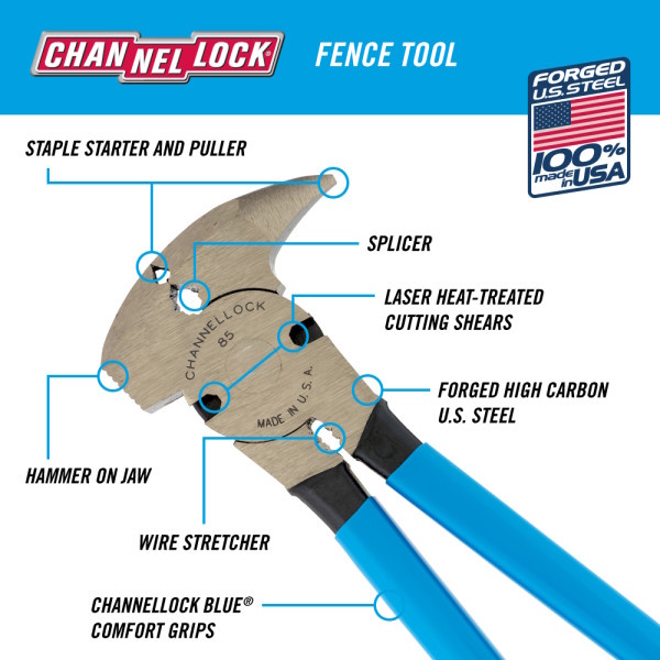 CHANNELLOCK CHA-85 10.38" Fence Tool - Image 4