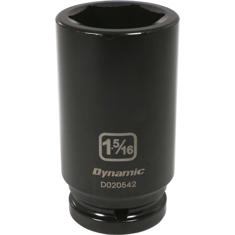 DYNAMIC TOOLS D020542 3/4" Drive 6Pt 1-5/16" Deep Impact Socket