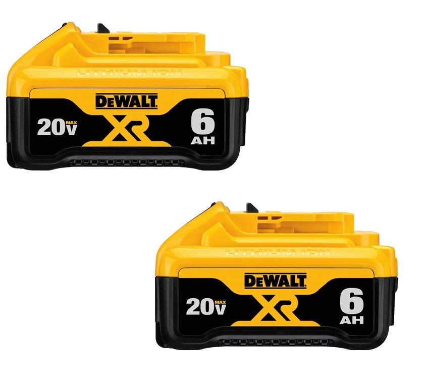 DEWALT DCB206-2 20V MAX 6.0Ah Battery 2-Pack