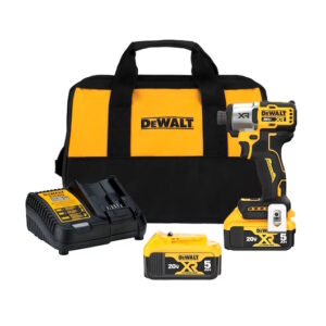 DEWALT DCF845P2 20V MAX* XR ¼” 3-Speed Impact Driver 2 Battery Kit