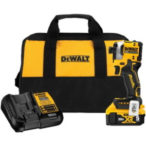DEWALT DCF850P1 20V MAX Atomic 3 Speed 1/4" Impact Driver 1 - 5.0Ah Battery Kit