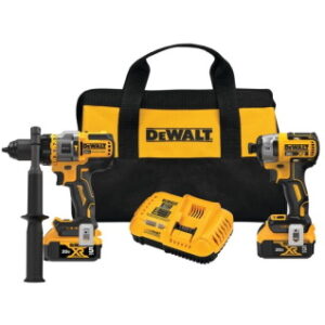DEWALT DCK2100P2 20V MAX Flexvolt Advantage Hammer Drill/Impact Kit