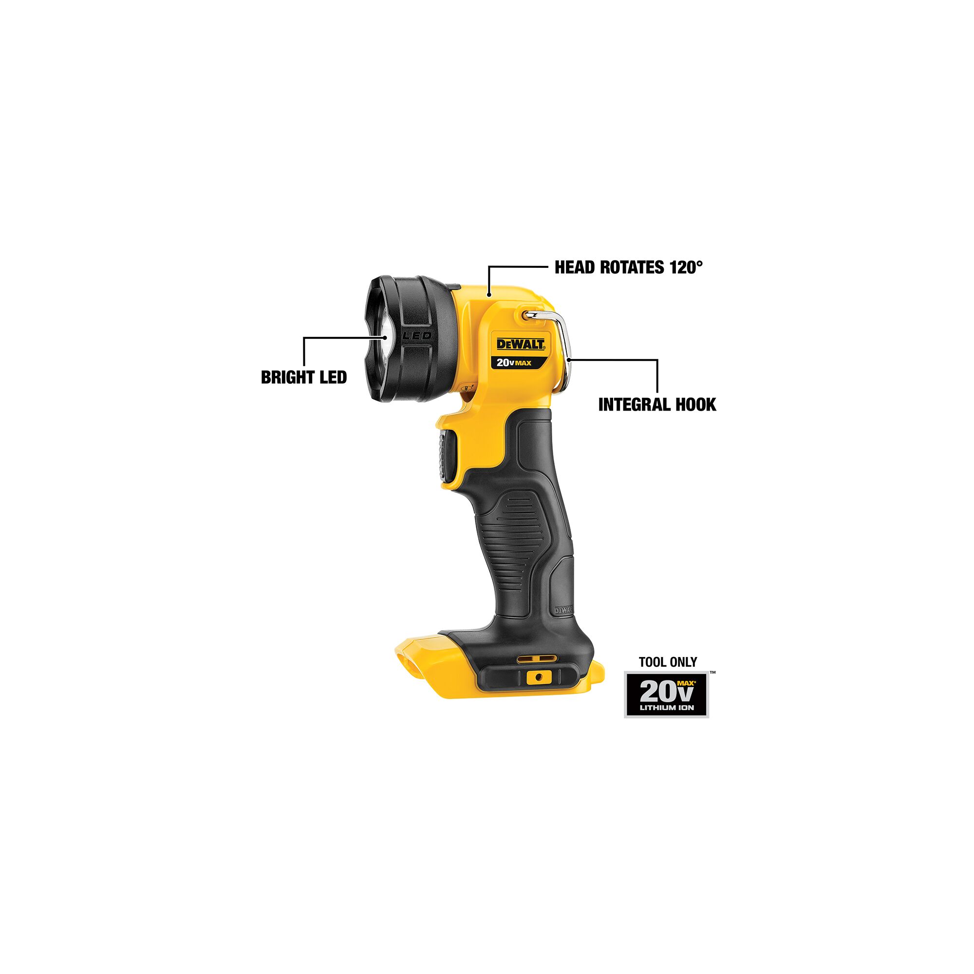 DEWALT DCL040 20V MAX Li-Ion LED Work Light (Tool Only) - Image 2