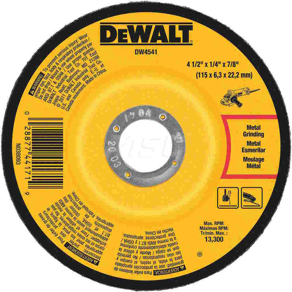 DEWALT DW4541 Fast Metal Grinding 5" 1/4"x7/8