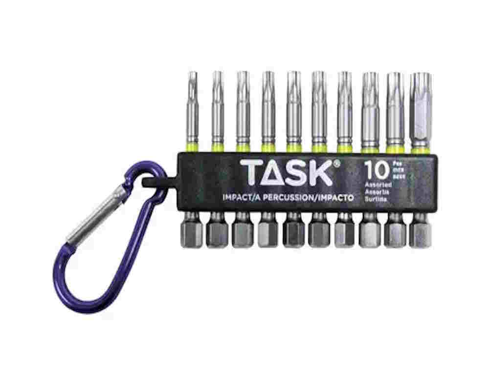 TASK T67925 10pc Mixed Torx IMPACT Carabiner Clip - Bulk