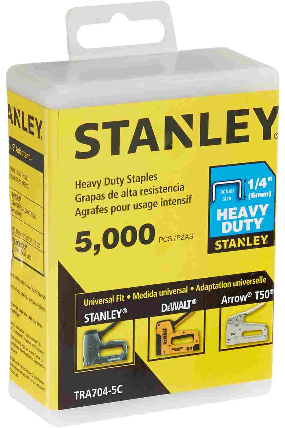 STANLEY TRA704-5C 1/4'' Staples - Box 5000