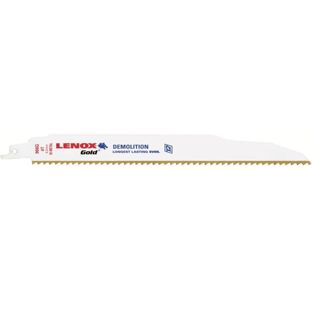 LENOX 21090966GR 9" Gold Demolition Wood - 6 TPI Reciprocating Blade