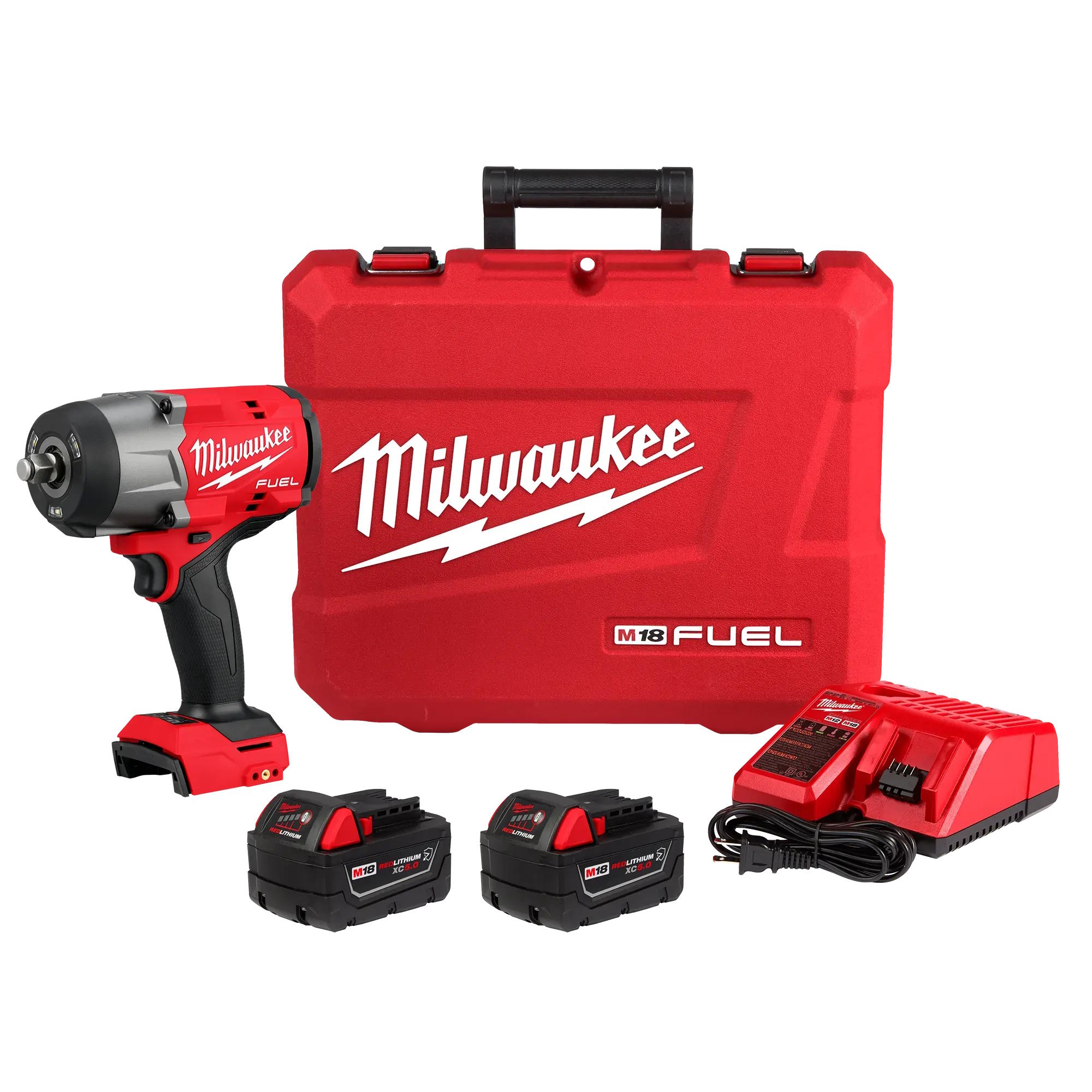 MILWAUKEE 2967-22 M18 Fuel 1/2" High Torque Impact wrench w/ Friction Ring Kit