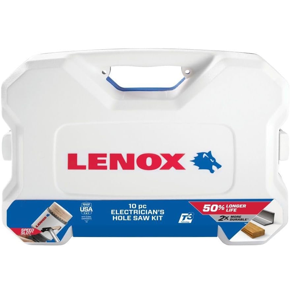 LENOX 30800600L 10pc Electricians Speed Slot Hole Saw Kit - Image 2