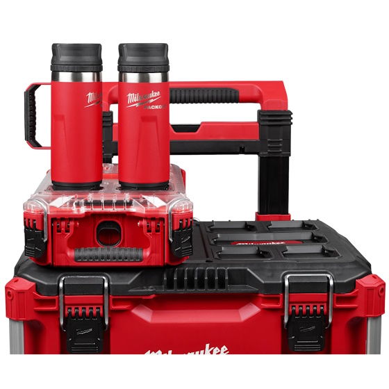 MILWAUKEE 48-22-8394R PACKOUT™ 18oz Insulated Mug with Sip Lid Red - Image 4
