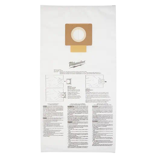 MILWAUKEE 49-90-1989 9 Gallon Fleece Dust Bags 5PK - Image 2