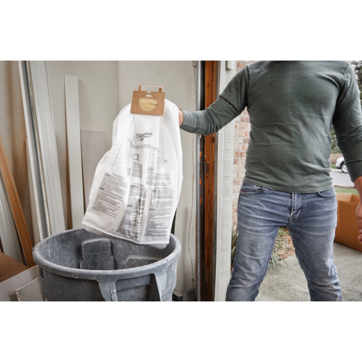 MILWAUKEE 49-90-1989 9 Gallon Fleece Dust Bags 5PK - Image 4