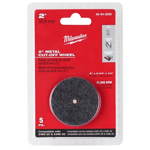 MILWAUKEE 49-94-2000 2" Cut Off Wheel 5PK - Image 2