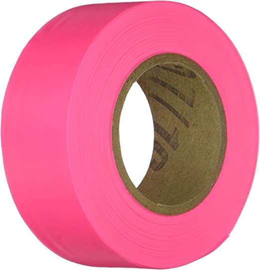 IRWIN 65603 Strait-Line Fluorescent Pink Flagging Tape 150'