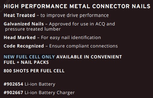 PASLODE 906200 Cordless 1–1/2" Positive Placement® Metal Connector Nailer - Image 6
