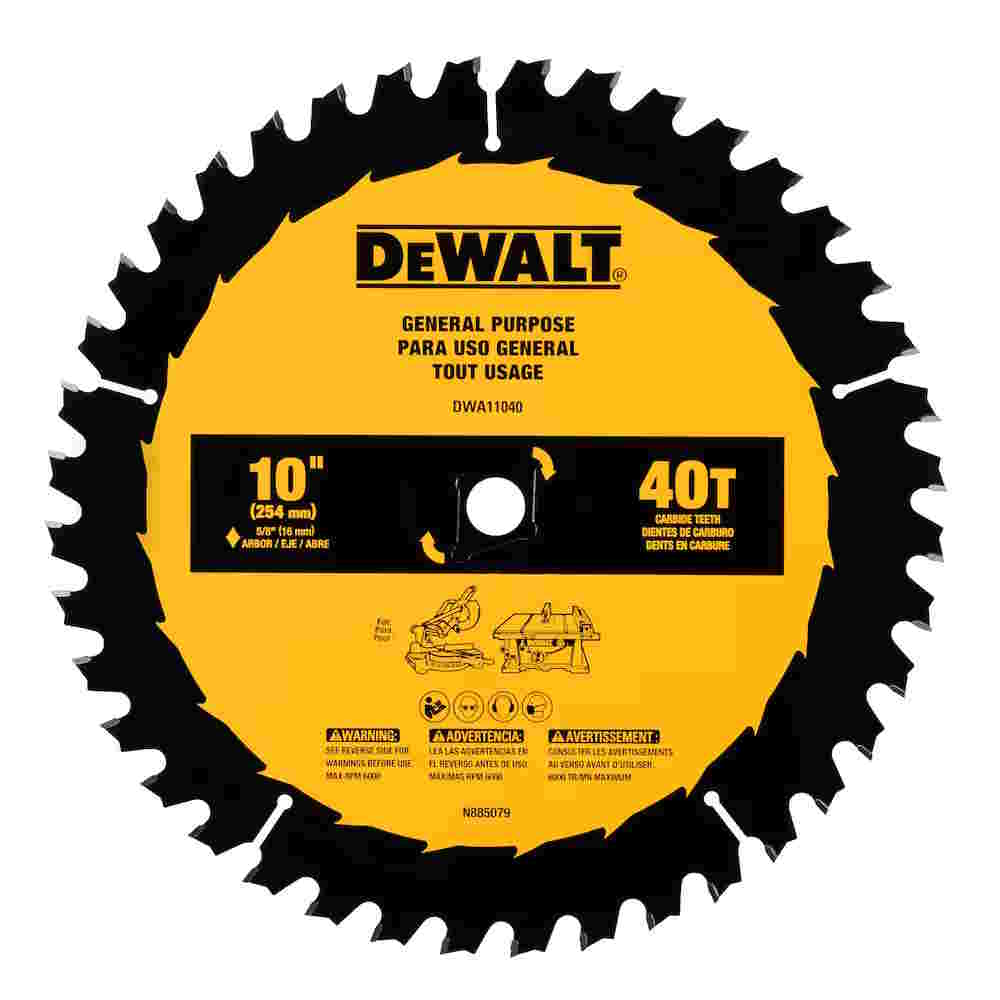 DEWALT DWA11040 10" 40T Circular Saw Blade